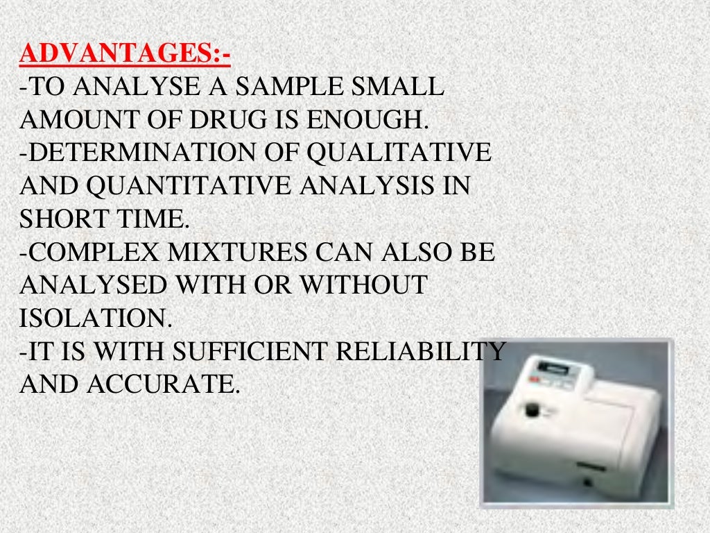 Instrumental analysis in research