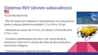 Teledyne Rov Batimetría con drones: vehículos y sensores | PDF