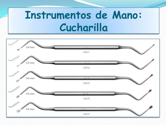 Instrumental del gabinete dental