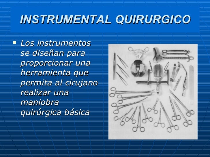 Instrumental medico quirurgico