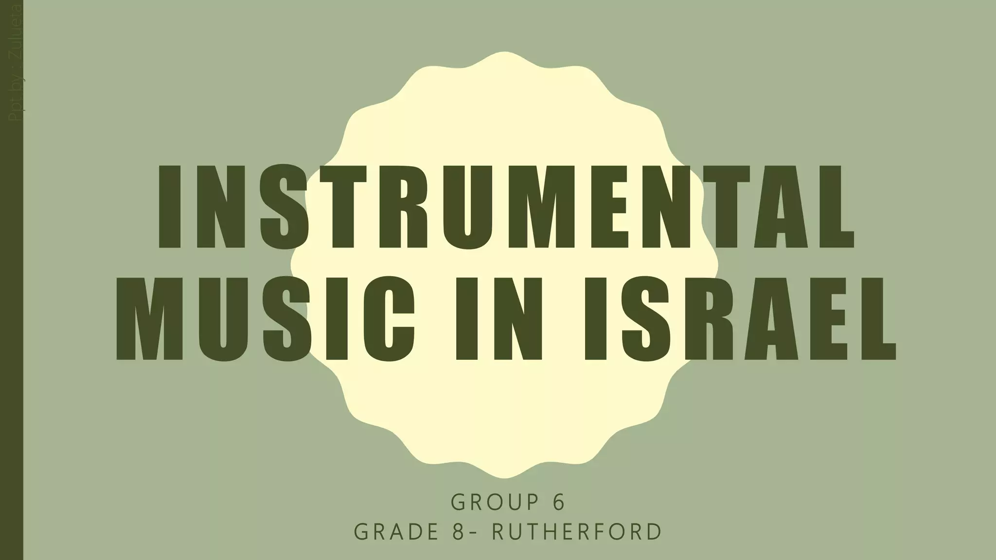 Instrumental music in israel | PPTX