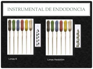 INSTRUMENTAL DE ENDODONCIA
Limas K Limas Hedström
 