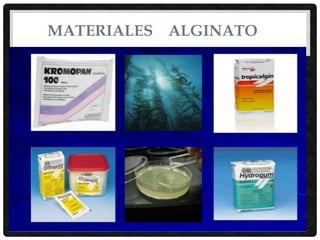 MATERIALES ALGINATO
 