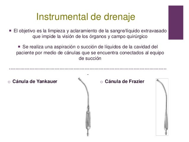 Resultado de imagen para INSTRUMENTAL DRENAJE