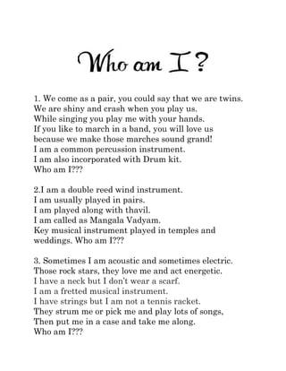 Instrumental riddles | PDF