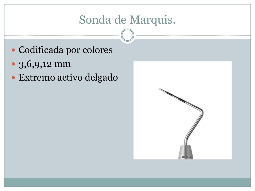Instrumental utilizado en periodoncia