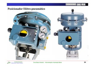 RETORNO AO INÍCIO   SAIR




Posicionador Elétro-pneumático




          Consultoria Empresarial
  Desenvolvendo Talentos Humanos
                                    Curso Básico Industrial - Instrumentação e Automação Básica                              94
 
