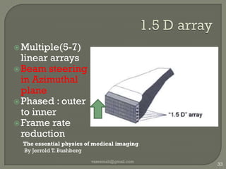 Multiple zone focusing2 focal zonesFocused in 2 pulsesFirst one focused at f1Second at f2vaseemali@gmail.com30