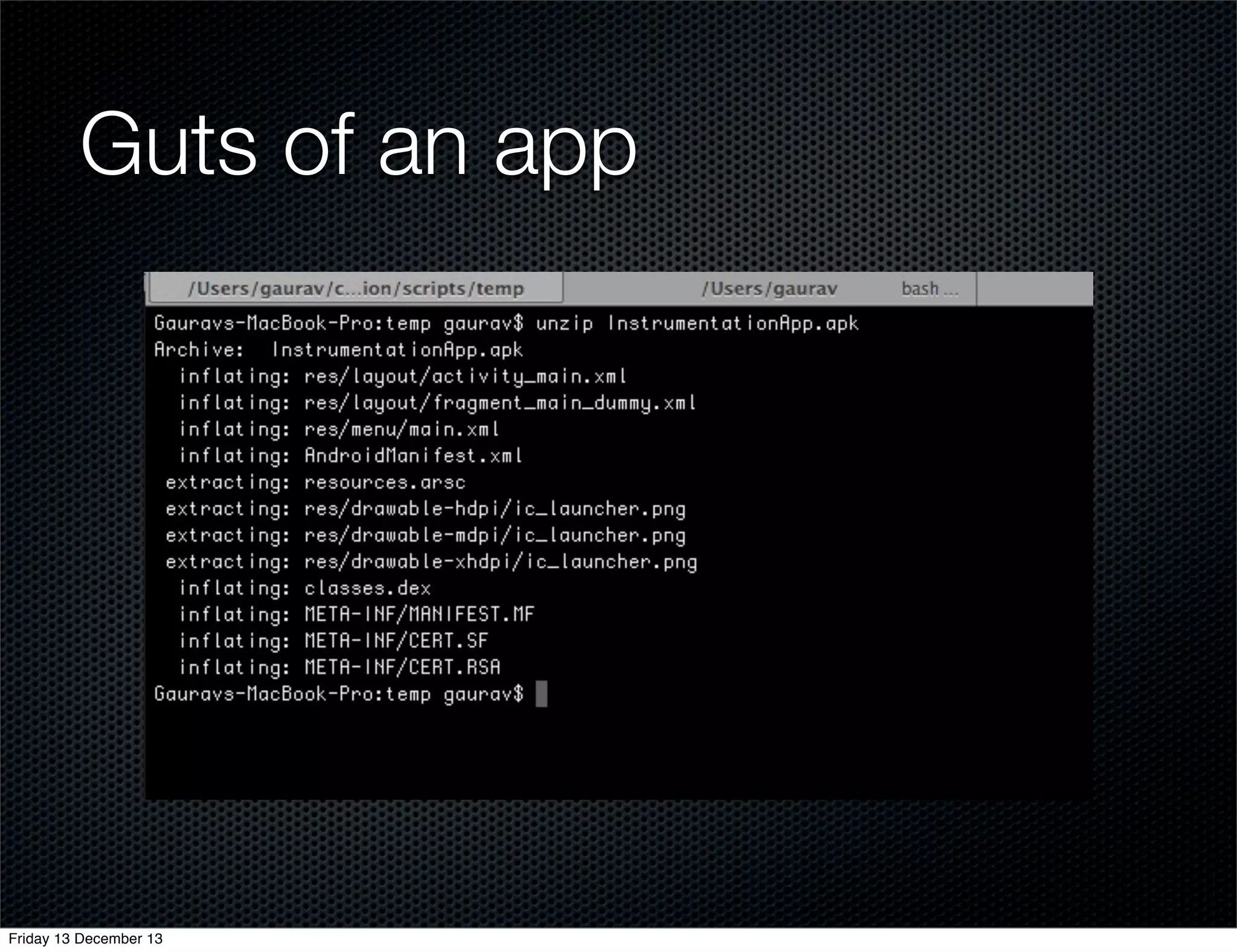Guts of an app

Friday 13 December 13

 
