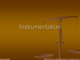 © 2006 The McGraw-Hill Companies, Inc. All rights reserved.
McGraw-Hill
Instrumentation
 