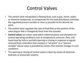 Control Valve Types
 