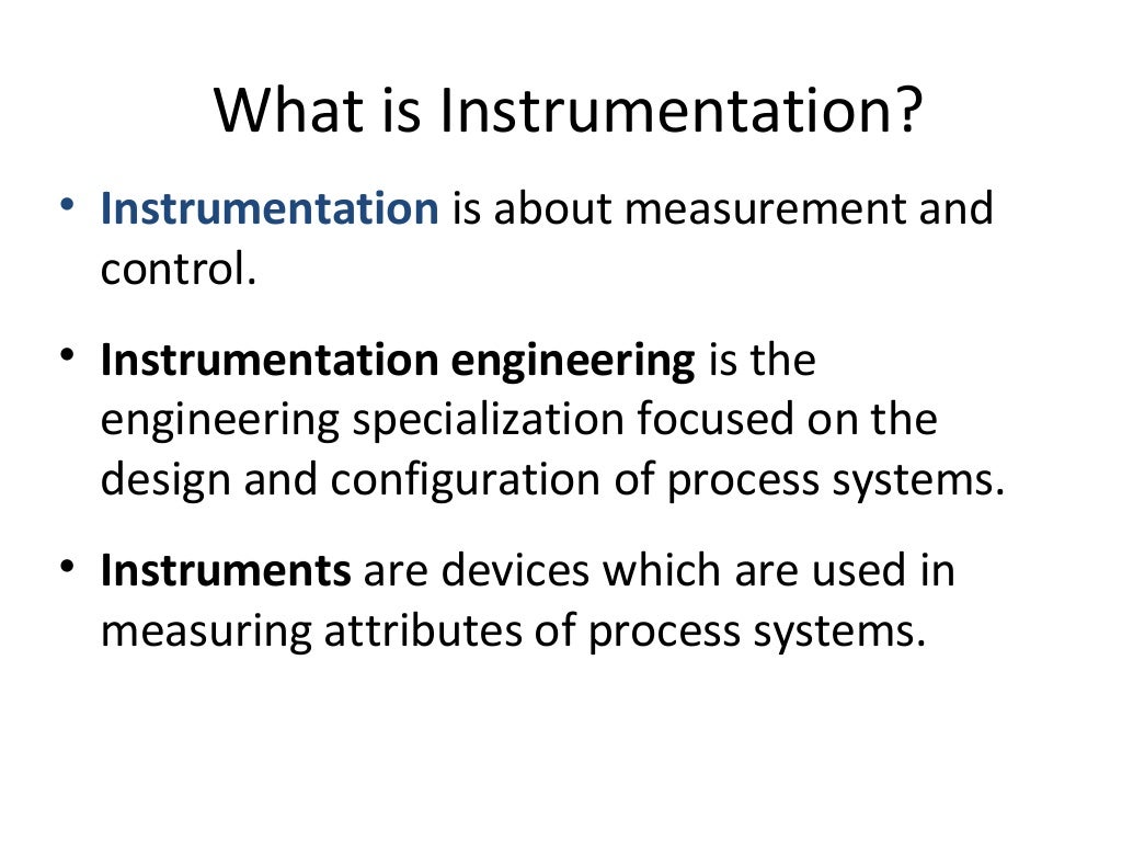 Basics Of Instrumentation