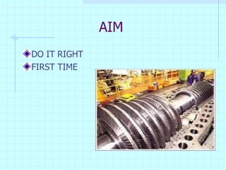 AIM DO IT RIGHT FIRST TIME 