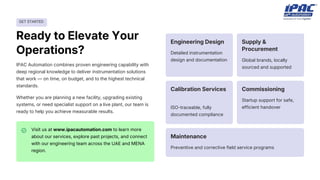 Comprehensive Instrumentation Engineering Services in UAE and MENA ...
