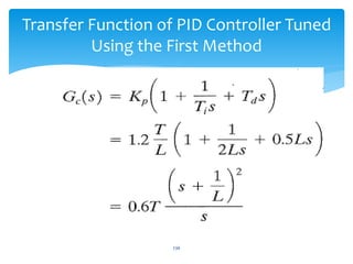 236
Transfer Function of PID Controller Tuned
Using the First Method
 