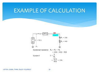 LISTEN..LEARN..THINK..ENJOY YOURSELF 28
EXAMPLE OF CALCULATION
 