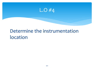 Determine the instrumentation
location
L.O #4
360
 