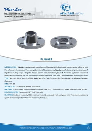 Instrumentation fittings catalog | PDF