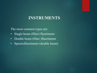 Instrumentation fluorimetry