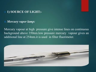 Instrumentation fluorimetry