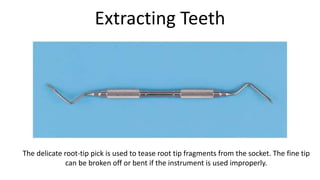 Retained Root Tip Instrument Instruments for oral surgery | PPTX