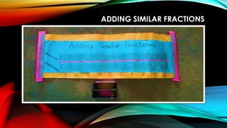 ADDING SIMILAR FRACTIONS
 