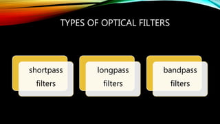 Different Filters Instrumentation in photonics | PPTX