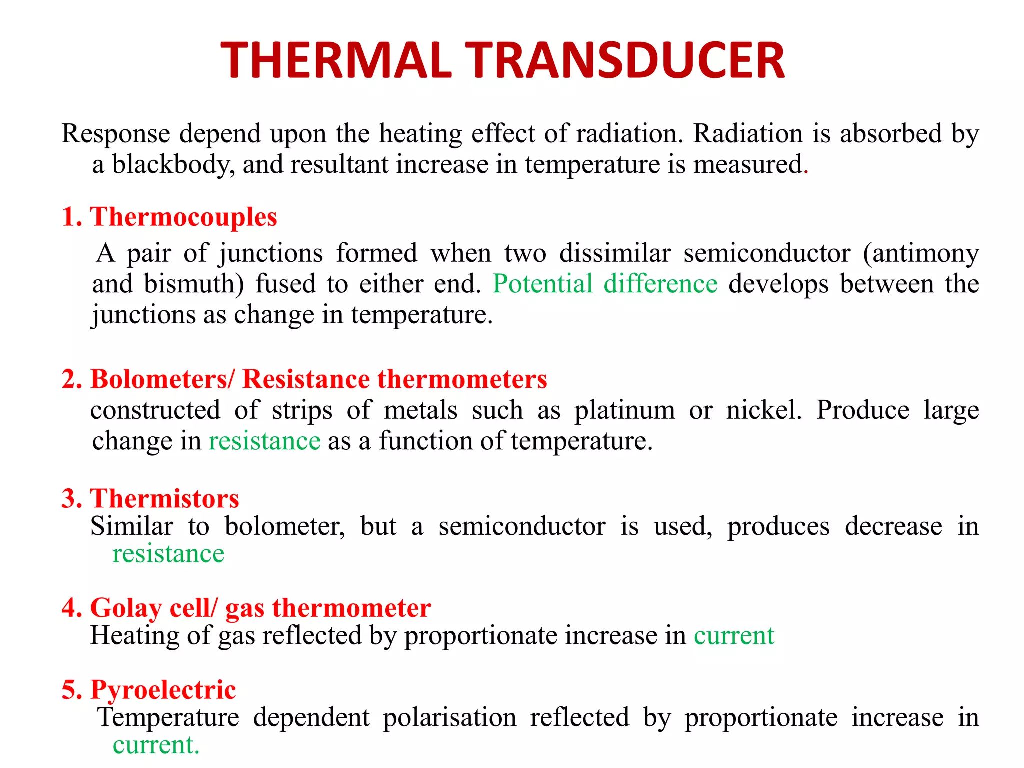 Instrumentation IR Spectroscopy Detectors PPT