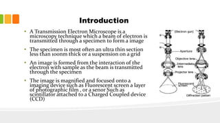 Instrumentation of Transmission electron microscope .............. ,,,.pptx
