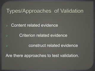 Instrument development and data analysis validation | PPTX