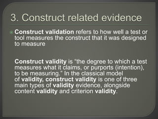 Instrument development and data analysis validation | PPTX