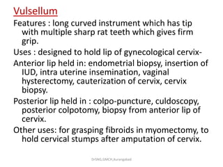 instrument for UG in Obstetrics and gynaecology | PDF