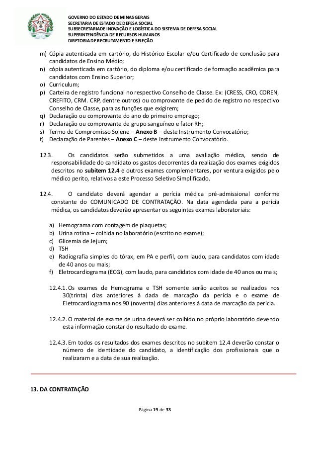 ACESSE O ATO DE PUBLICAÇÃO DE INSTRUMENTO CONVOCATÓRIO DO 