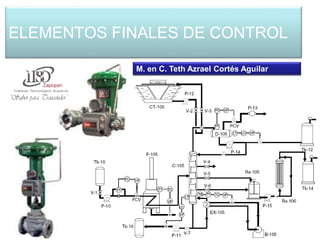 ELEMENTOS FINALES DE CONTROL
M. en C. Teth Azrael Cortés Aguilar
 