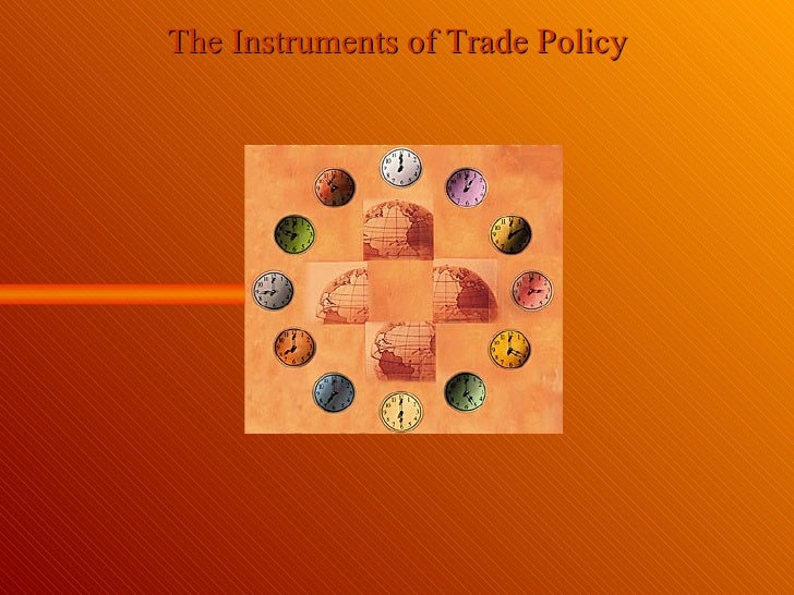 Instrument Of Trade Policy(M)