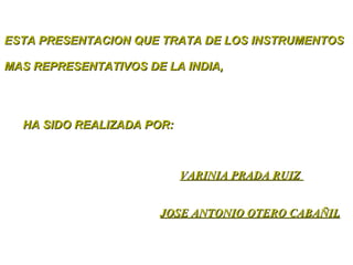 instrumentos de la India