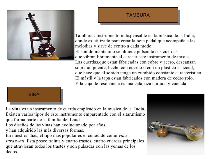 instrumentos de la India