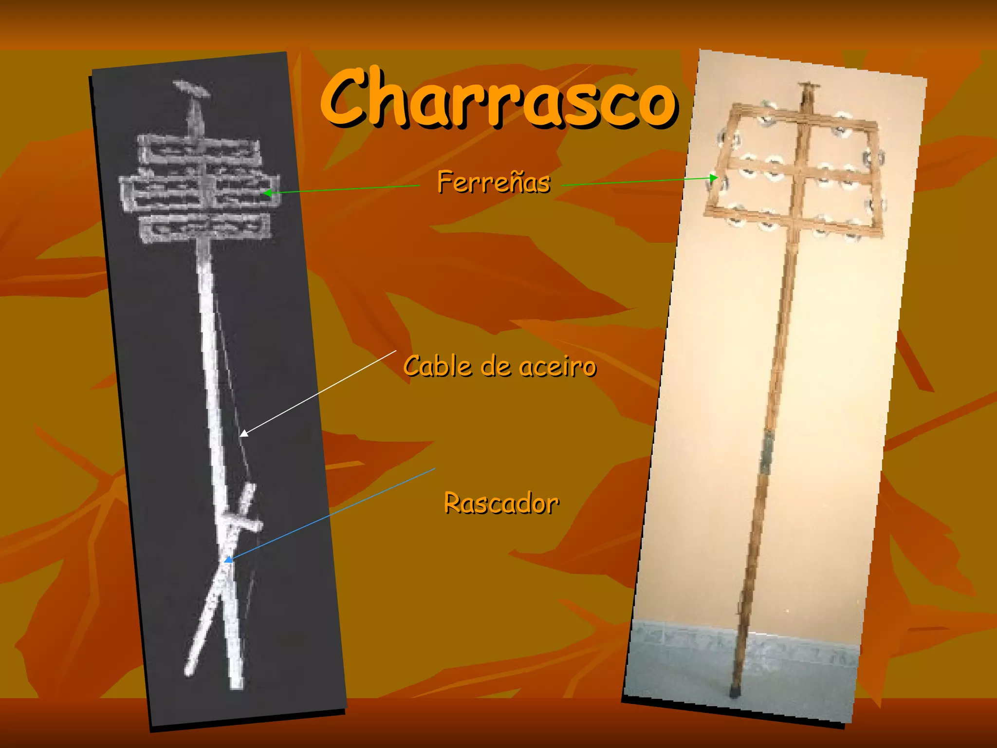 Charrasco Ferreñas Cable de aceiro Rascador 