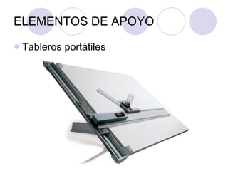 ELEMENTOS DE APOYO Tableros portátiles 