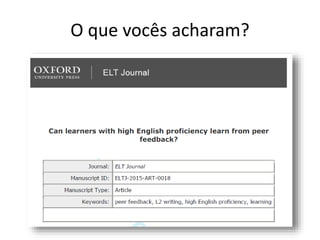 O que vocês acharam?
 