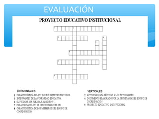 EVALUACIÓN
 