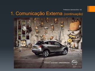 Professora: Germana Eiriz / 3O


1. Comunicação Externa (continuação)
 
