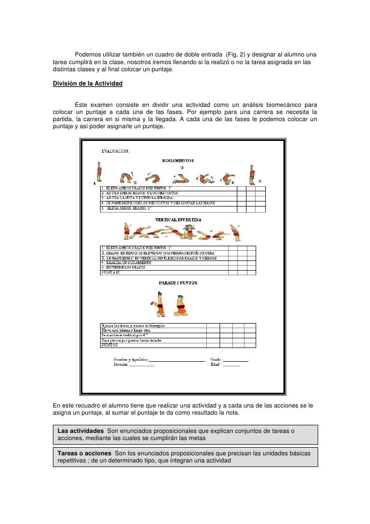 Instrumentos De EvaluacióN En EducacióN FíSica