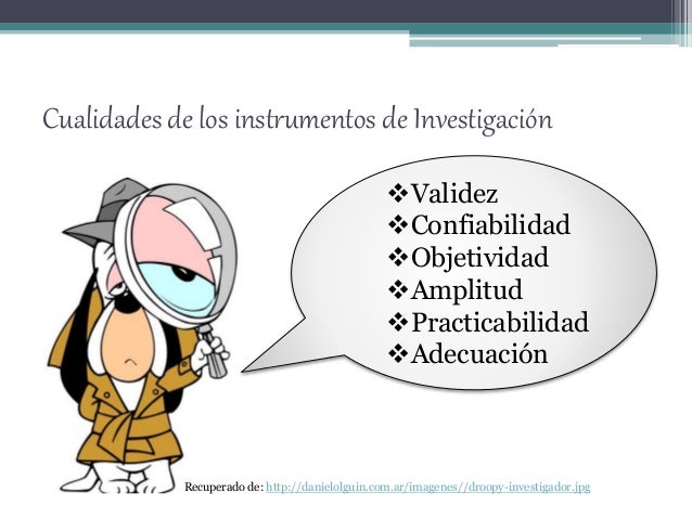 Instrumentos de investigación