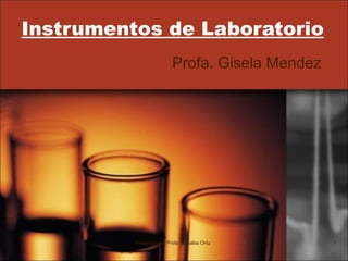 Instrumentos de Laboratorio Profa. Gisela Mendez Preparado por Profa. Rosalba Ortiz 