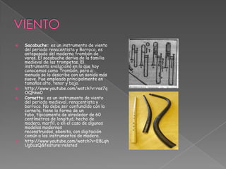 Instrumentos del renacimiento | PPTX