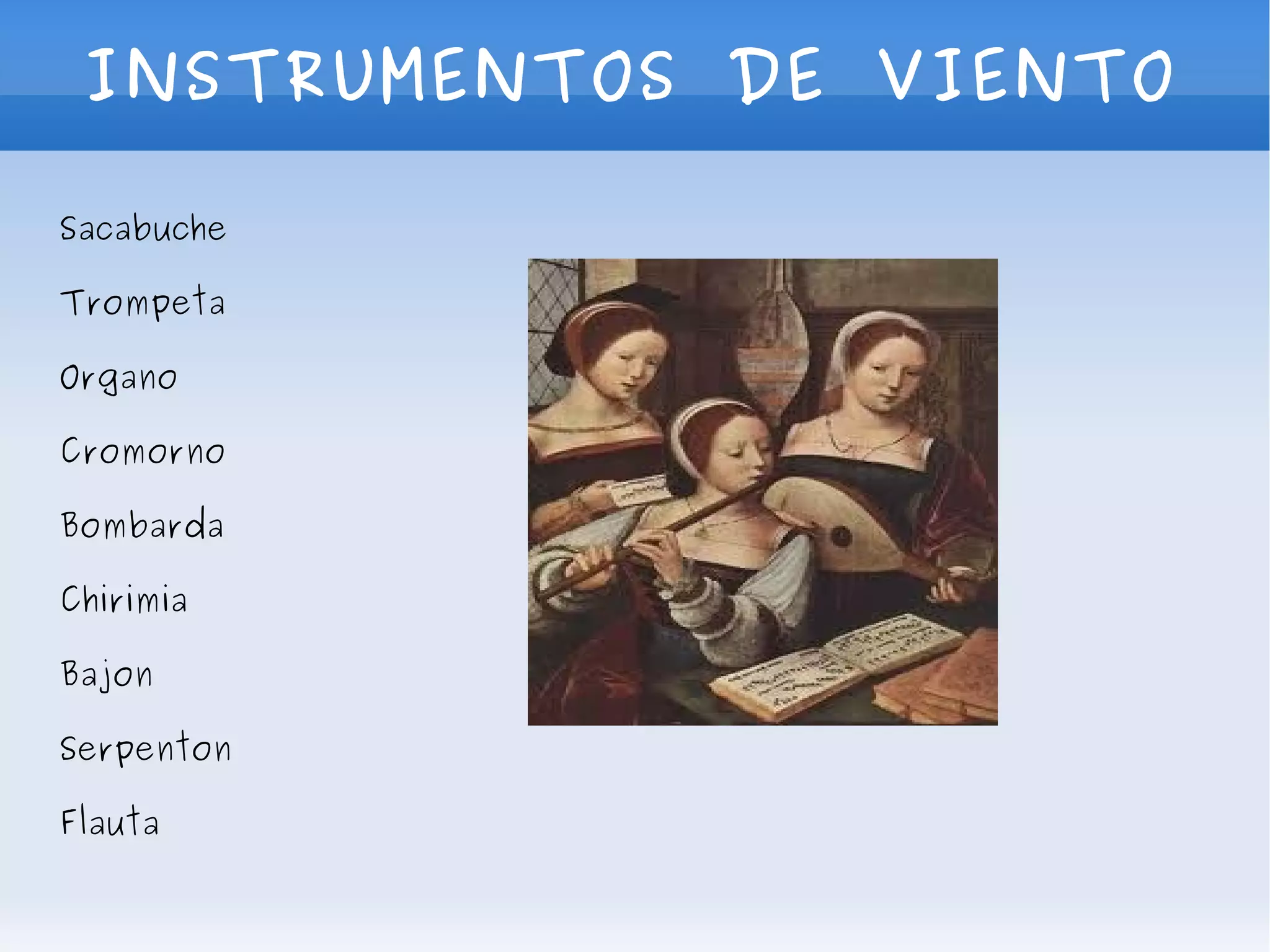 Instrumentos del Renacimiento | ODP