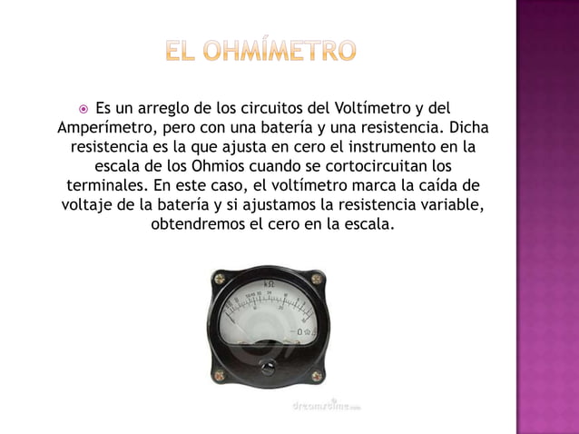 Instrumentos de medición eléctrica