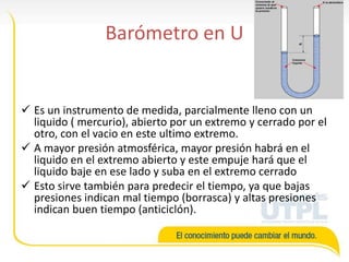 Instrumentos de medida de las presiones | PPTX