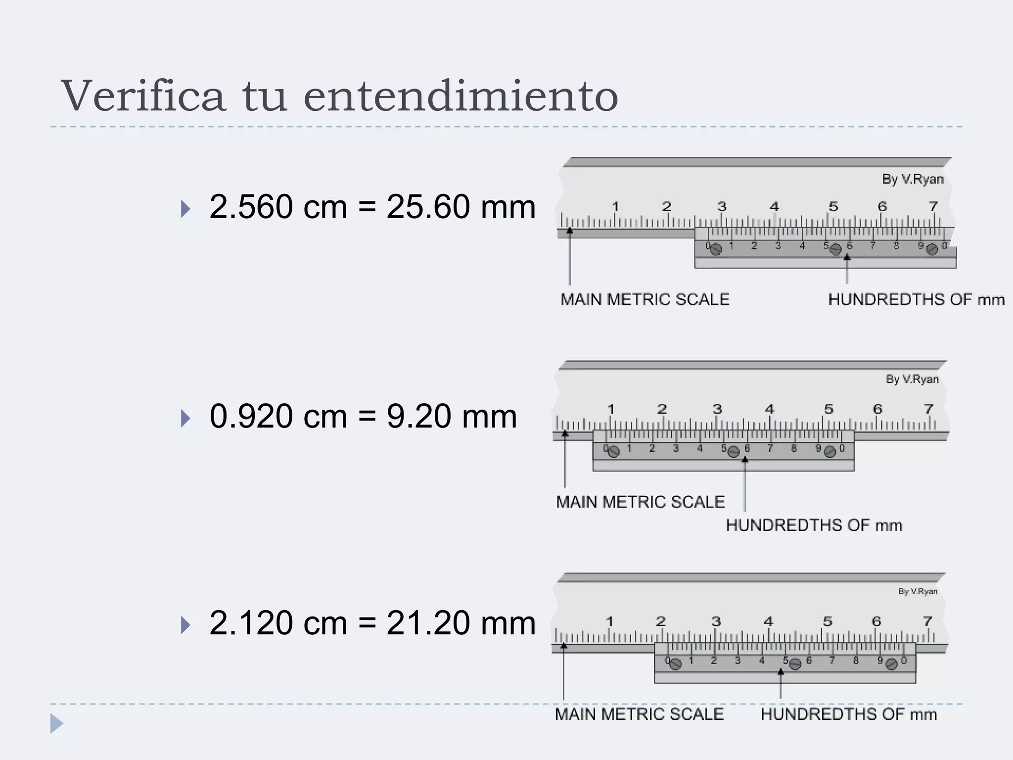 Instrumentos de medida vernier y micrometro | PPTX